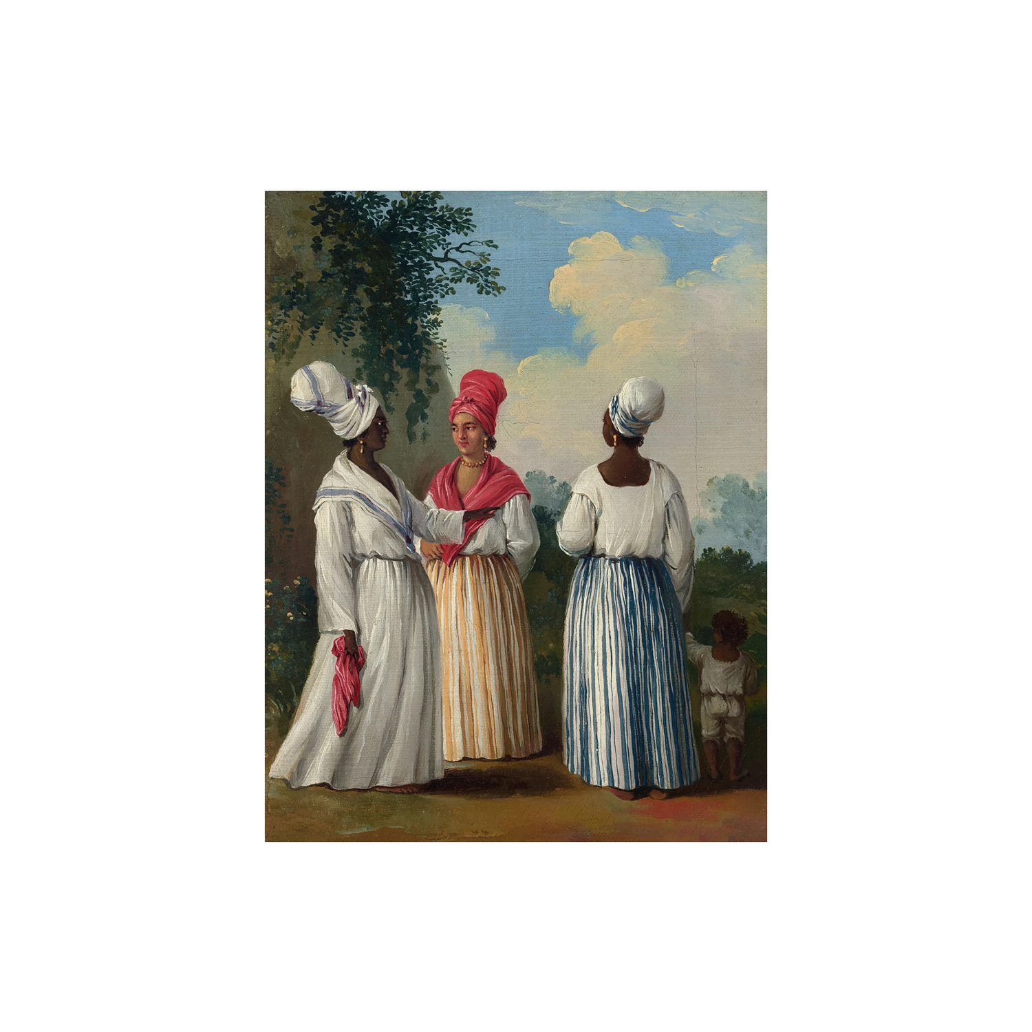 Free Women of Dominica With Child