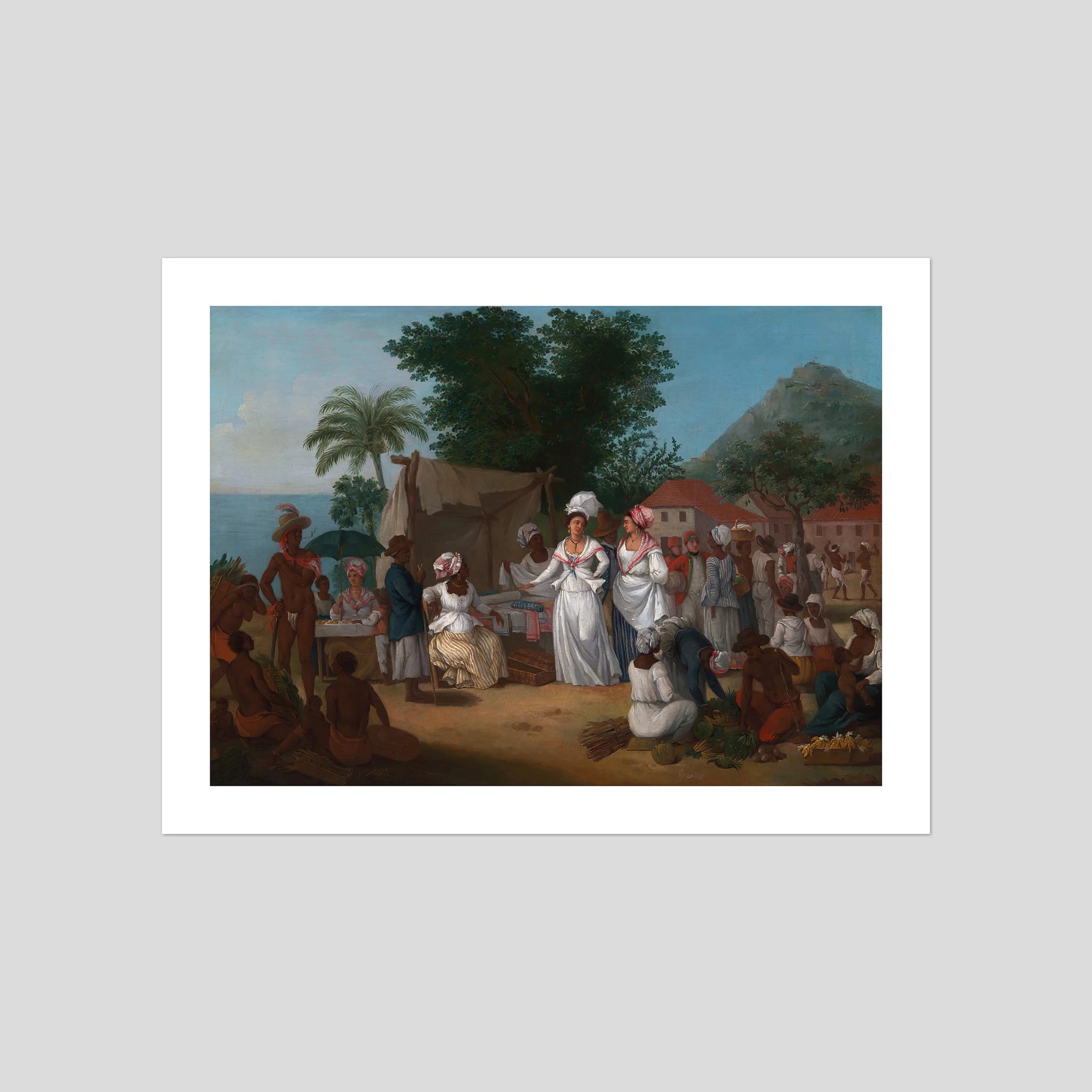 A Linen Market with a Linen-Stall