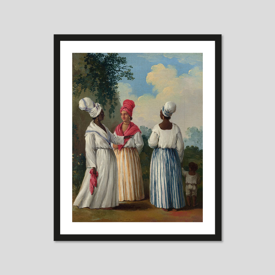 Free Women of Dominica With Child