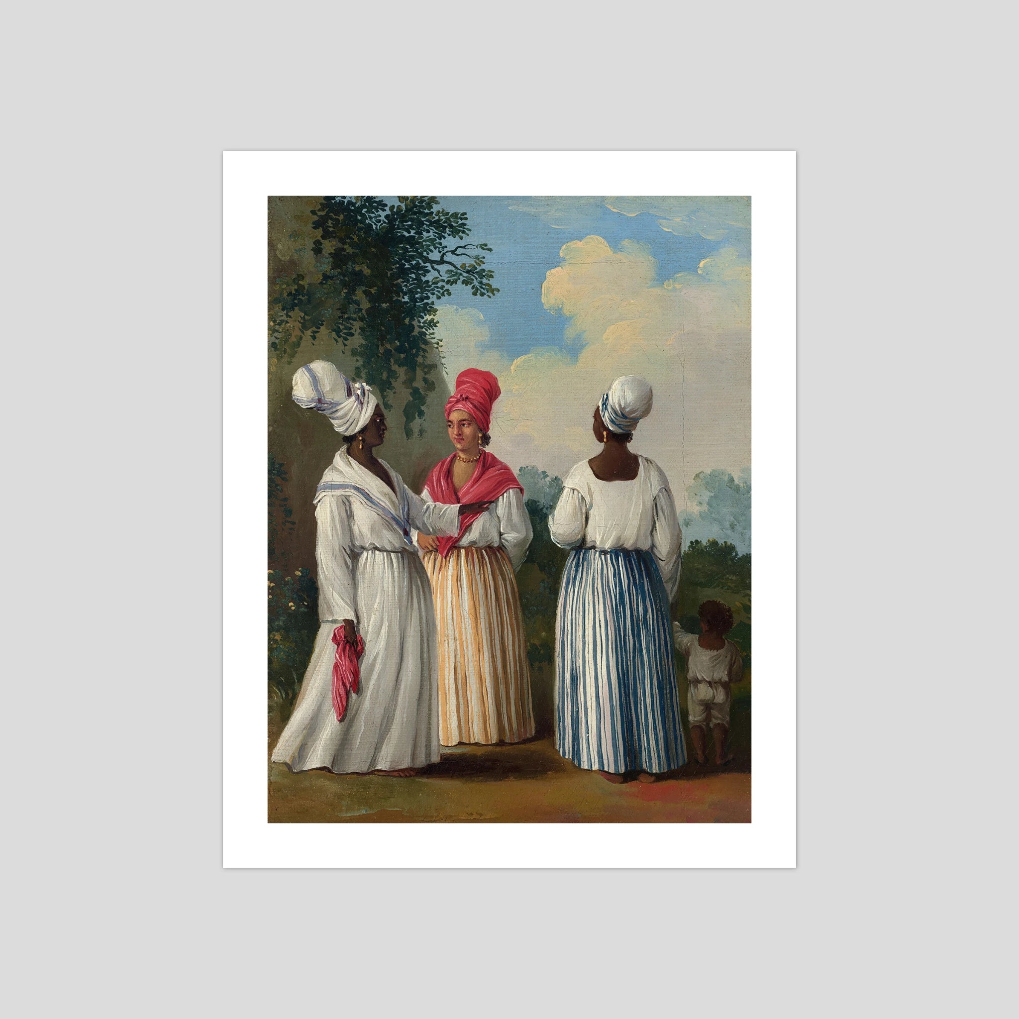 Free Women of Dominica With Child