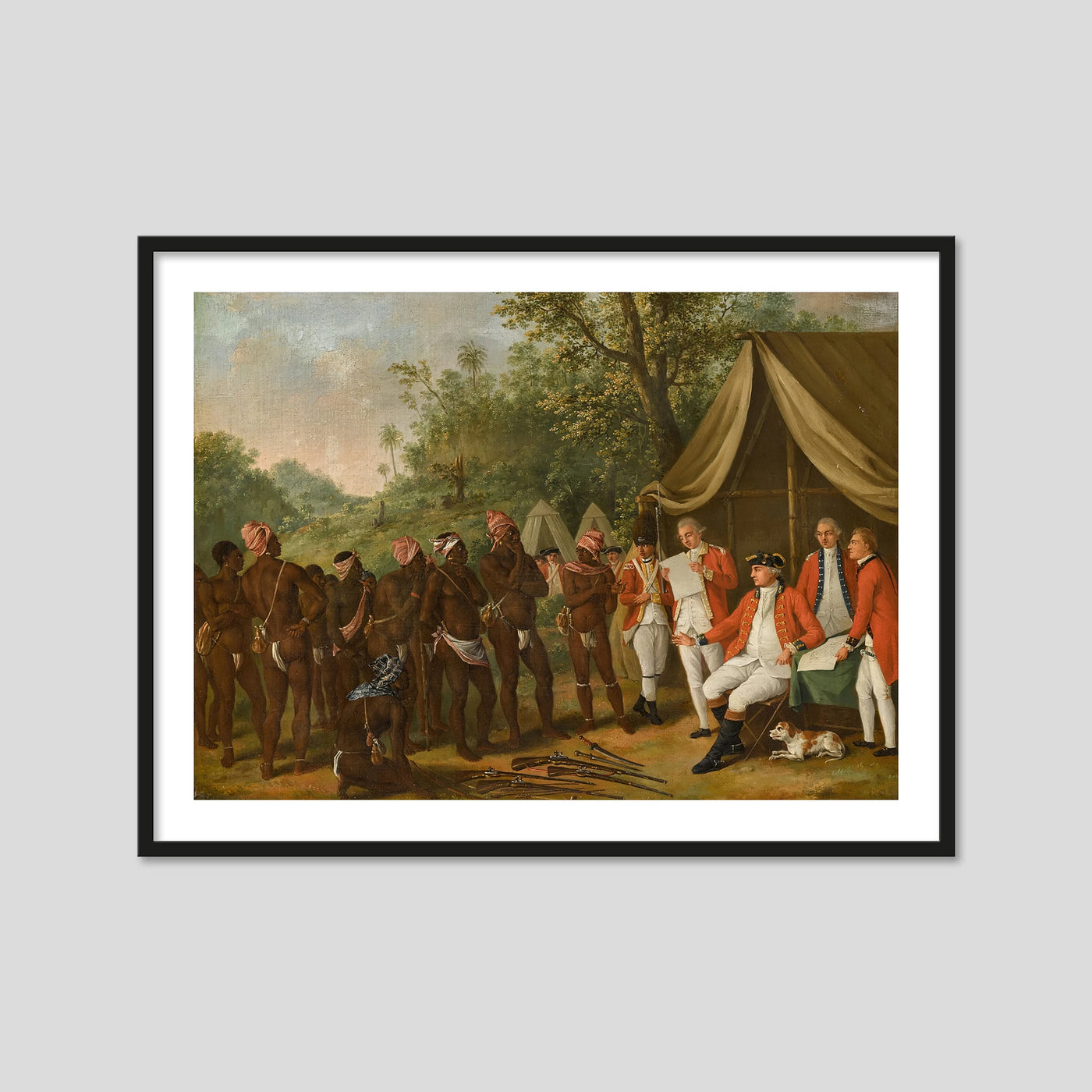 Sir William Young Conducting a Treaty with the Black Caribs on the Island of St Vincent
