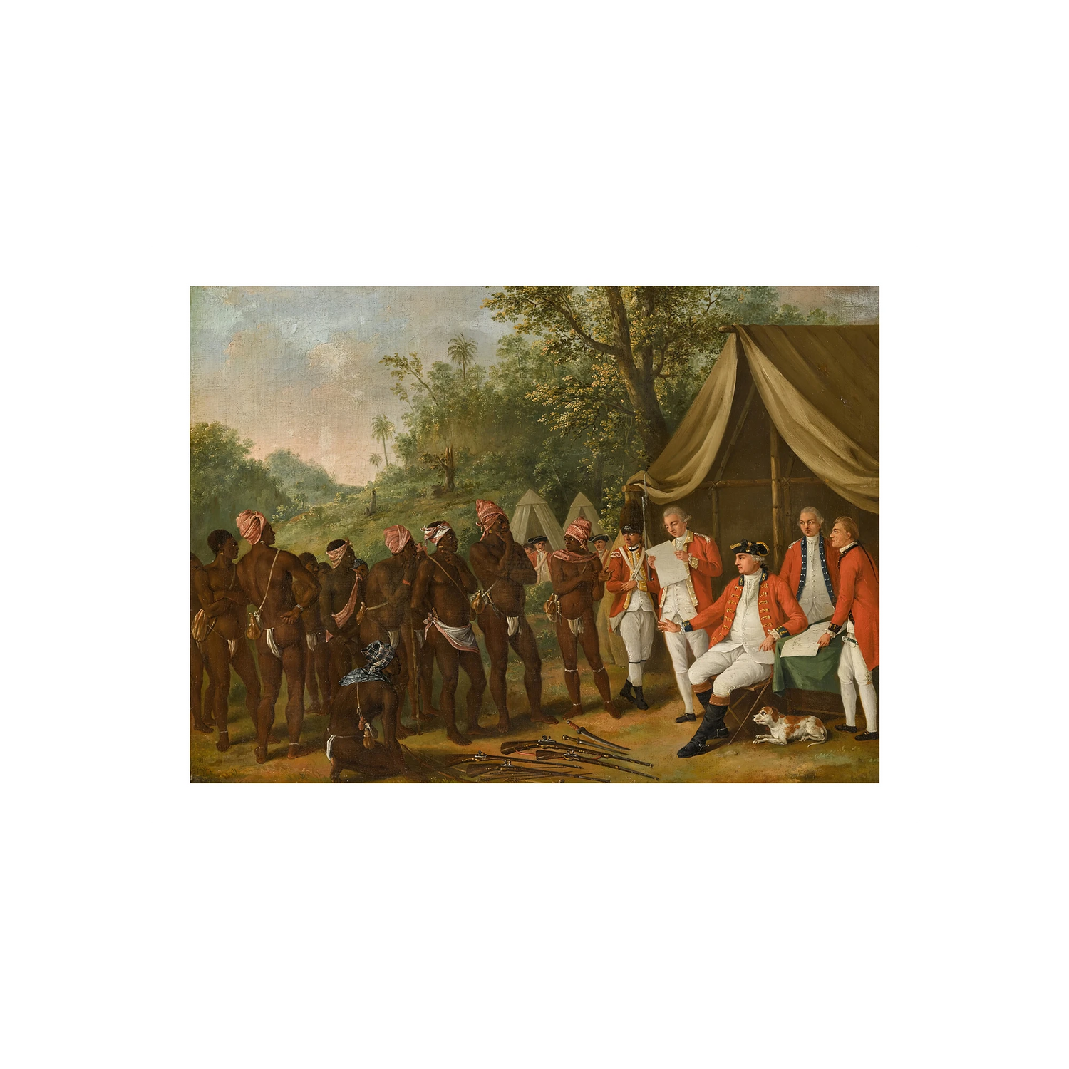 Sir William Young Conducting a Treaty with the Black Caribs on the Island of St Vincent